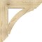 Ekena Millwork Thorton Slat Rough Sawn Bracket w/ Offset Brace, Douglas Fir, 8"W x 32"D x 32"H BKT0806X32X32THR06RDF - alternate 4